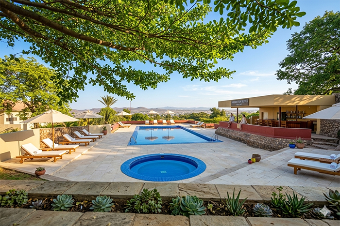 Pool view at The Hill Station